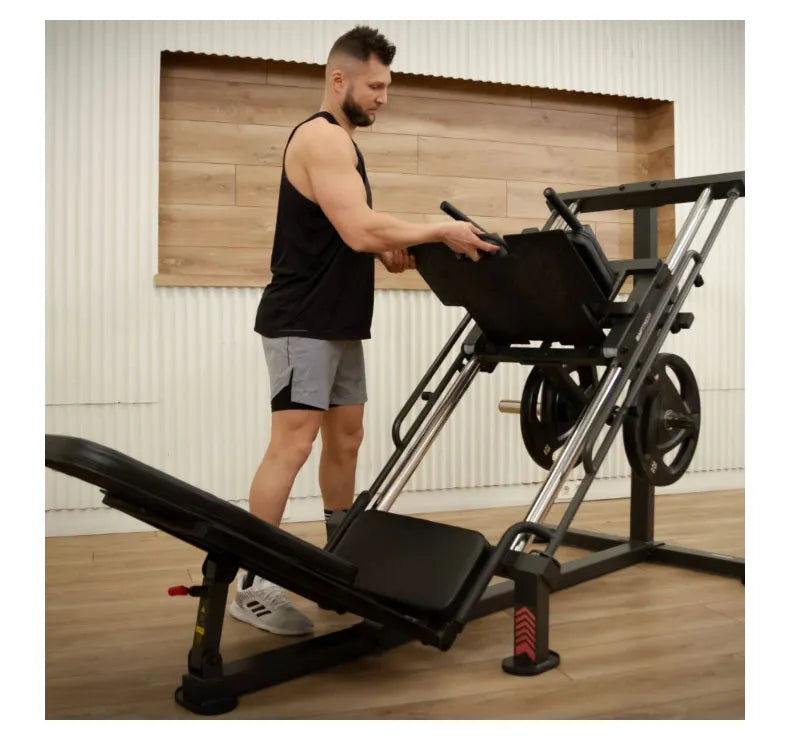 Presse à jambes et hack squat BH Fitness G530