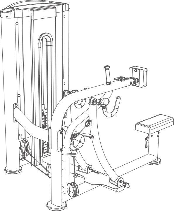 BH Fitness Seated Row Machine L290B