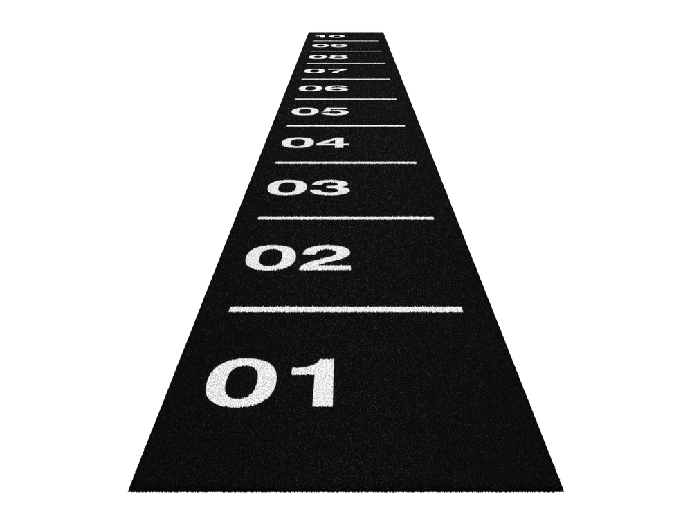 Sprinttrack Core 10 m x 1 m - Noir