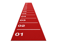 Piste de sprint Core 15 m x 1,5 m - Rouge