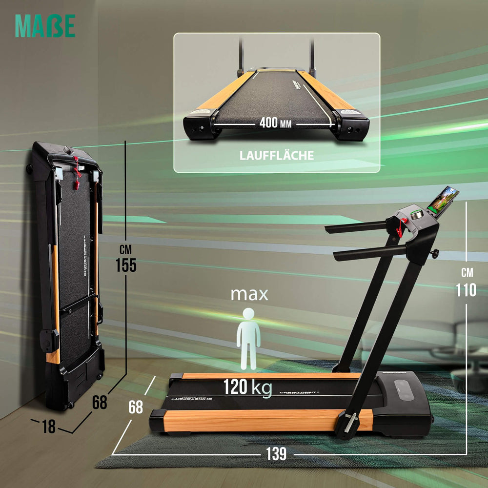 Christopeit 2 in 1 hout loopband