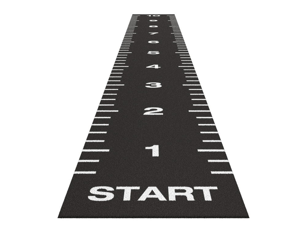 Sprinttrack Essential 10 m x 1,33 m - Anthracite