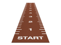 Piste de sprint Essential 10 m x 1,33 m - Rouge