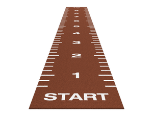 Piste de sprint Essential 10 m x 1,33 m - Rouge