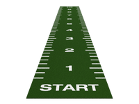 Piste de sprint Essential 10 m x 1,33 m - Vert