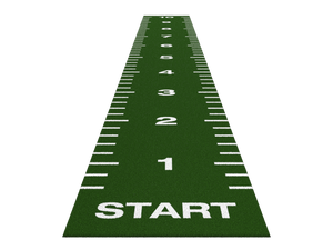 Piste de sprint Essential 10 m x 1,33 m - Vert