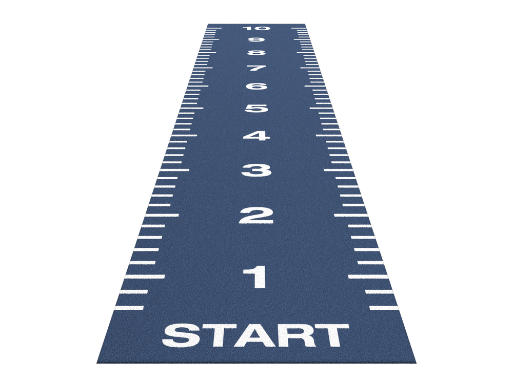 Sprinttrack Essential 10 m x 2 m - Bleu