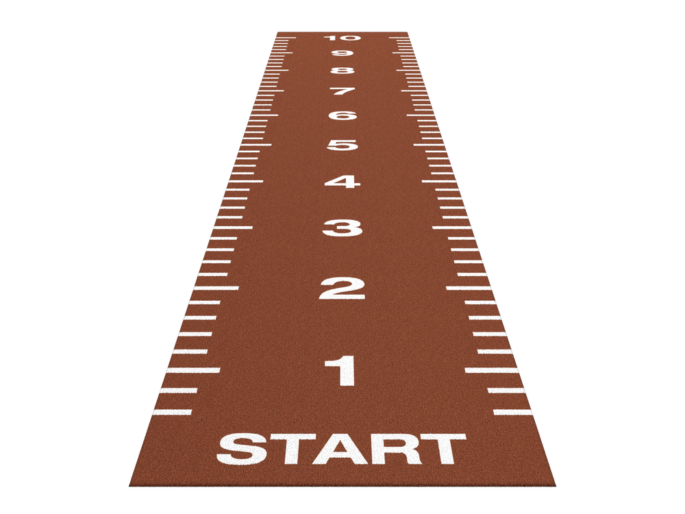 Piste de sprint Essential 10 m x 2 m - Rouge