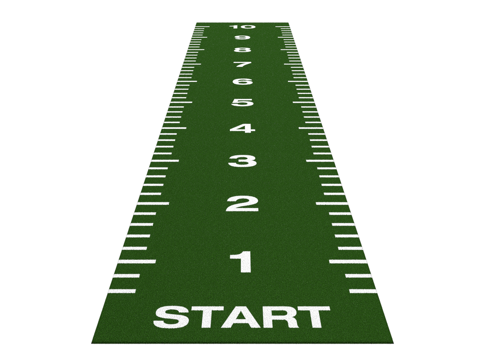 Piste de sprint Essential 10 m x 2 m - Vert