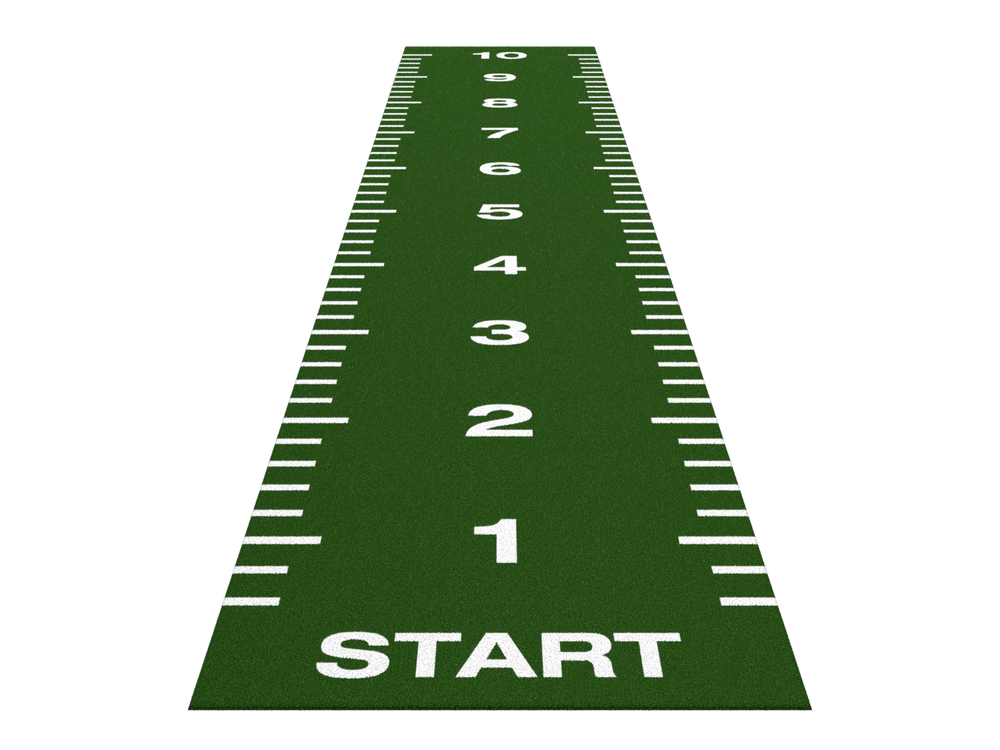 Piste de sprint Essential 10 m x 2 m - Vert