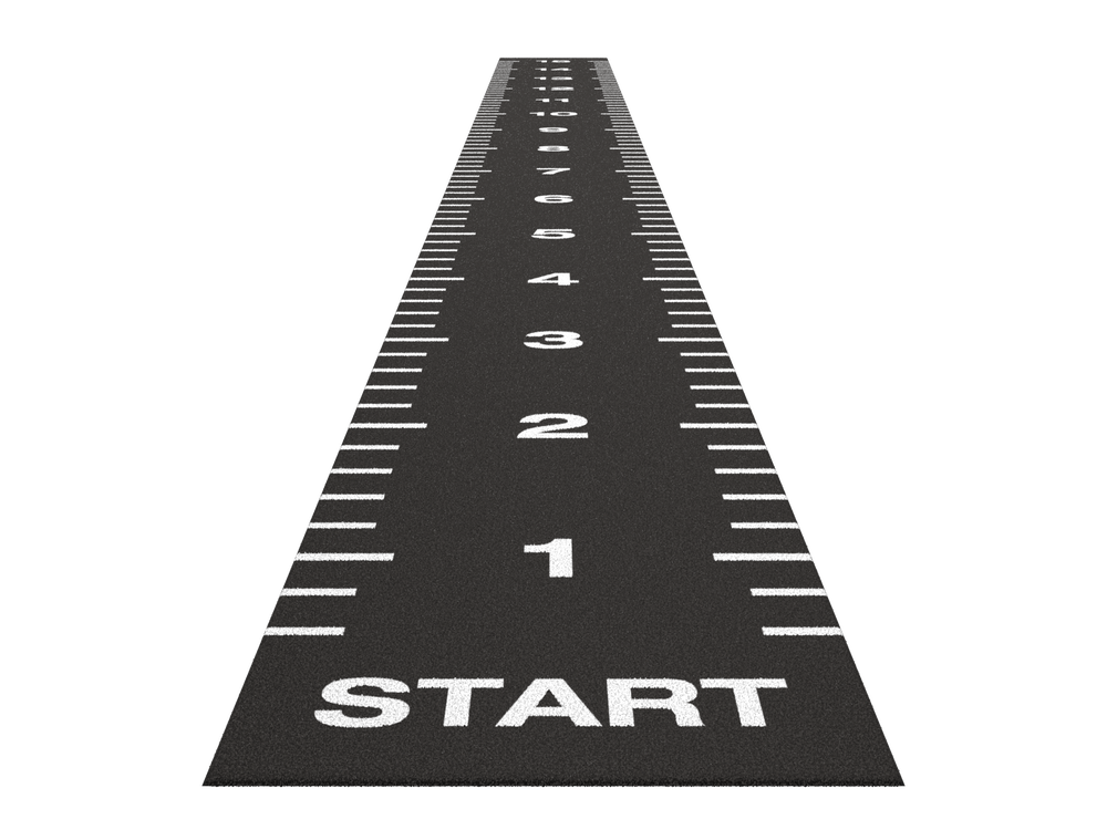 Sprinttrack Essential 15 m x 1,33 m - Anthracite