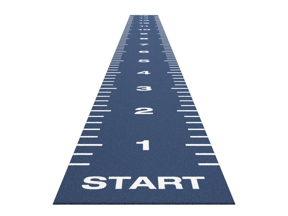 Sprinttrack Essential 15 m x 1,33 m - Bleu