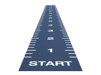 Sprinttrack Essential 15 m x 1,33 m - Bleu