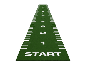 Piste de sprint Essential 15 m x 1,33 m - Vert