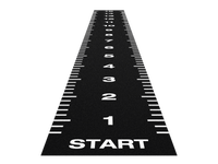 Sprinttrack Essential 15 m x 2 m - Noir