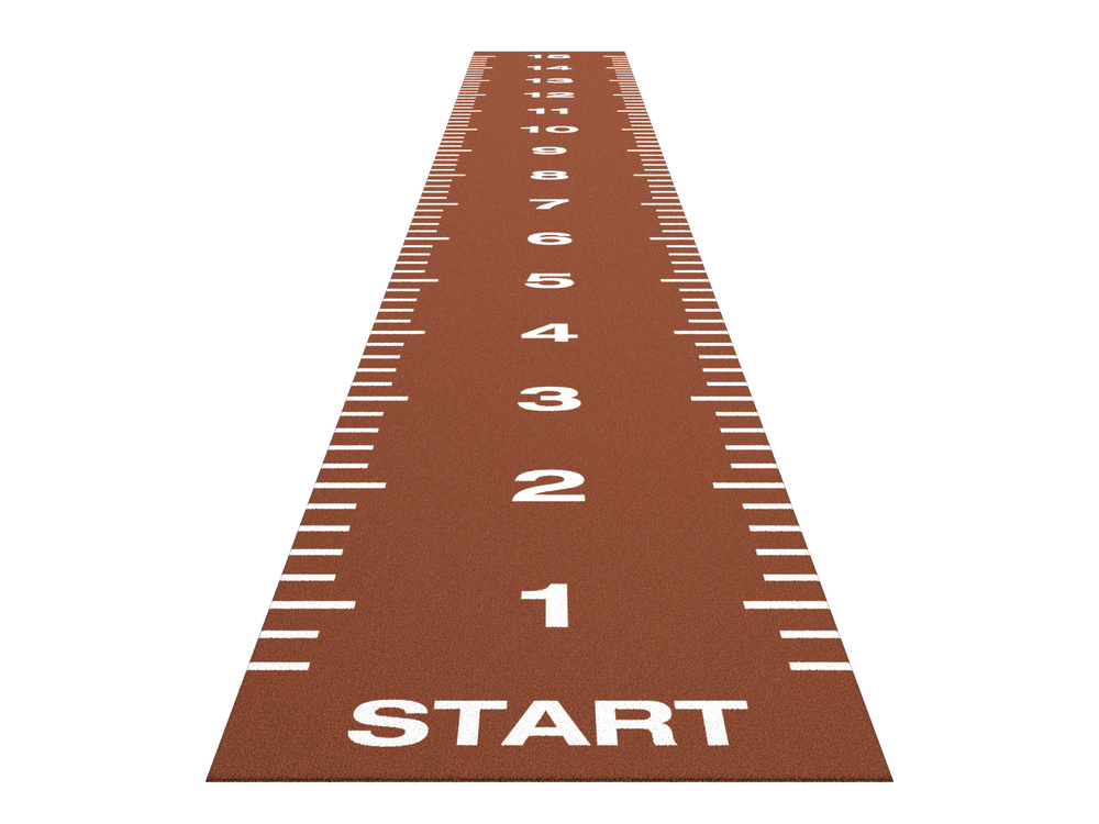 Piste de sprint Essential 15 m x 2 m - Rouge