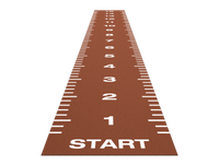 Piste de sprint Essential 15 m x 2 m - Rouge