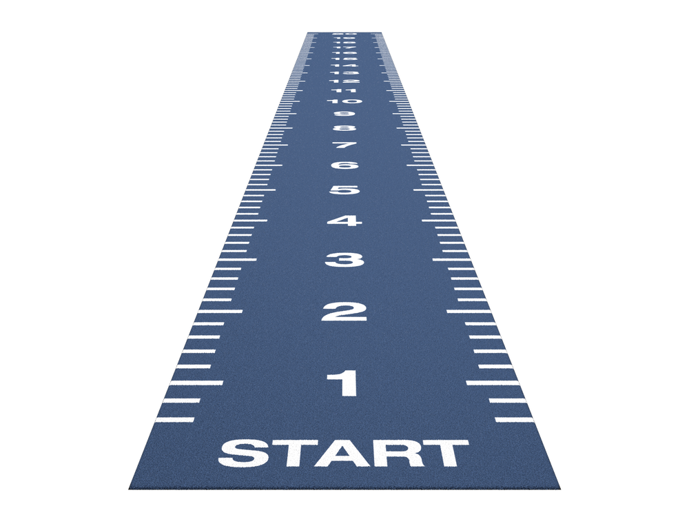 Sprinttrack Essential 20 m x 2 m - Bleu