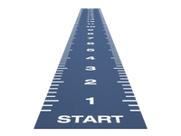 Sprinttrack Essential 20 m x 2 m - Bleu