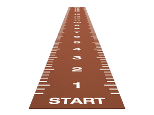 Piste de sprint Essential 20 m x 2 m - Rouge