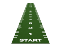Piste de sprint Essential 20 m x 2 m - Vert