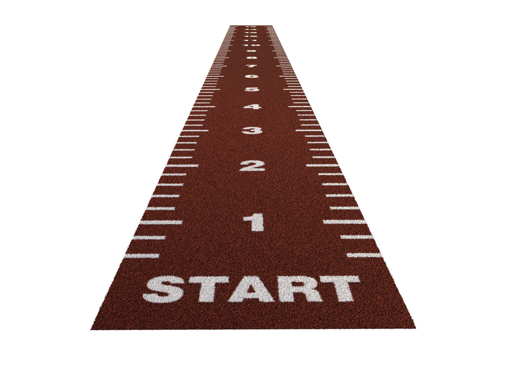 Piste de sprint Essential 15 m x 1,33 m - Rouge