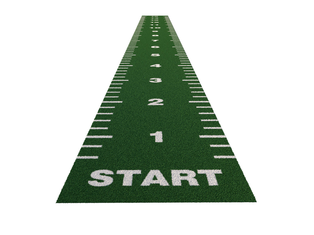 Piste de sprint Essential 15 m x 1,33 m - Vert