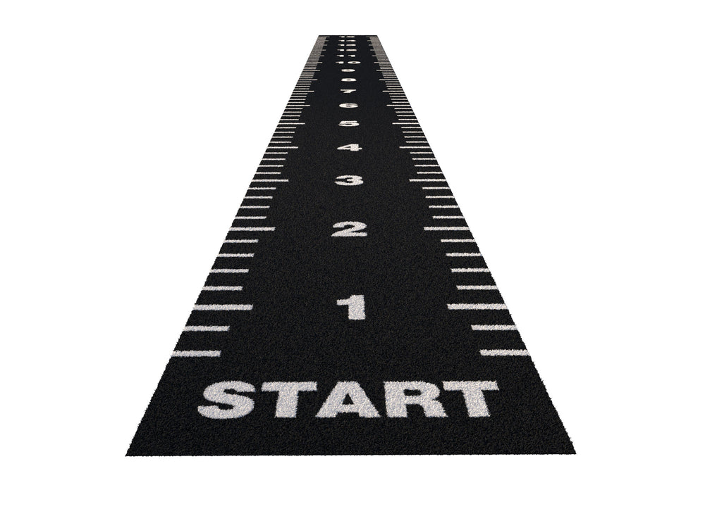 Sprinttrack Essential 15 m x 1,33 m - Noir