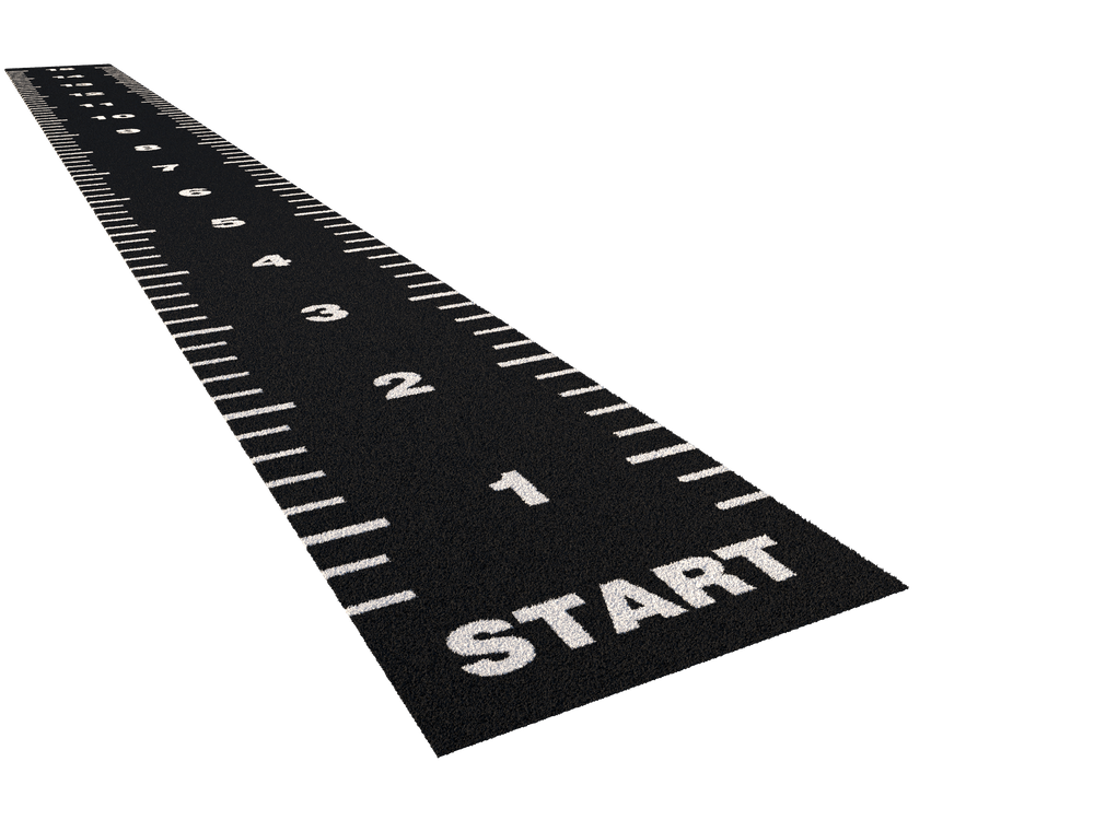 Sprinttrack Essential 15 m x 1,33 m - Noir