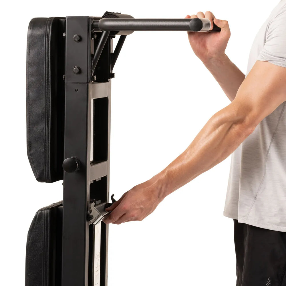 Tractions et dips sur banc à Hammer