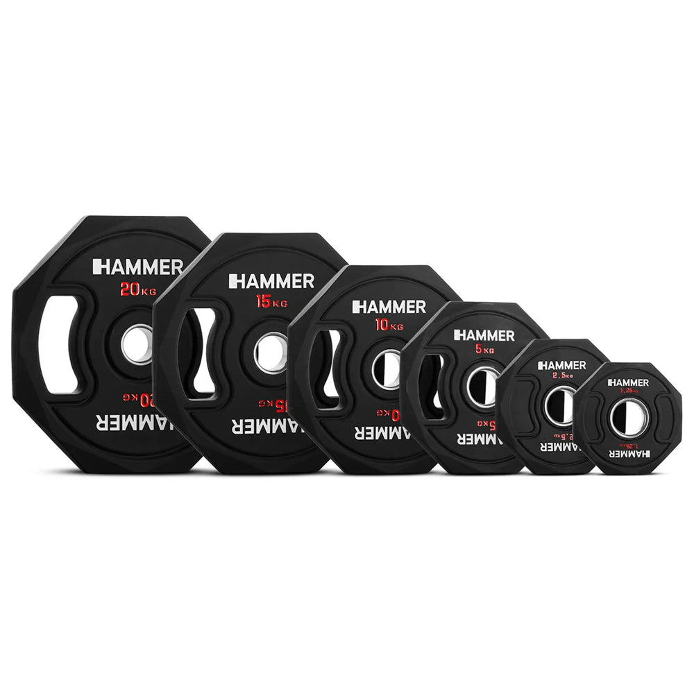 Hammer halterschijf octagon 50 mm / 20 kg