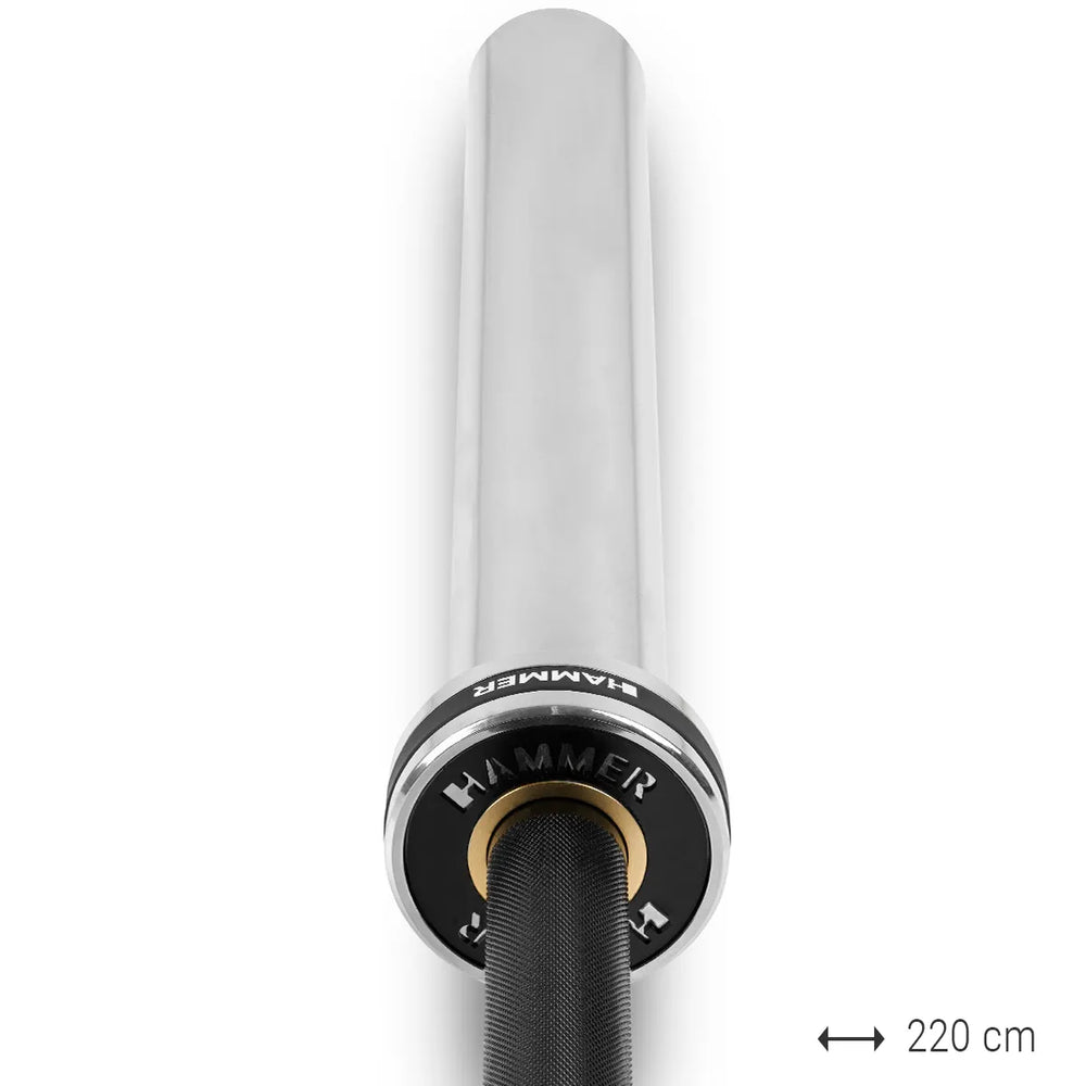 Barre d'haltères Hammer 220 cm / 50 mm / 350 kg