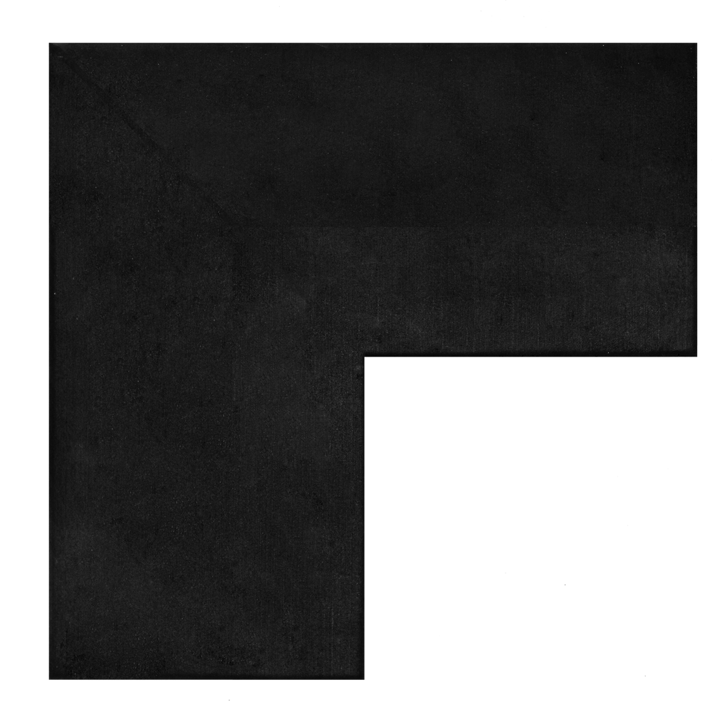 Hoekprofiel 500mm x 500mm x 30mm Pure Black