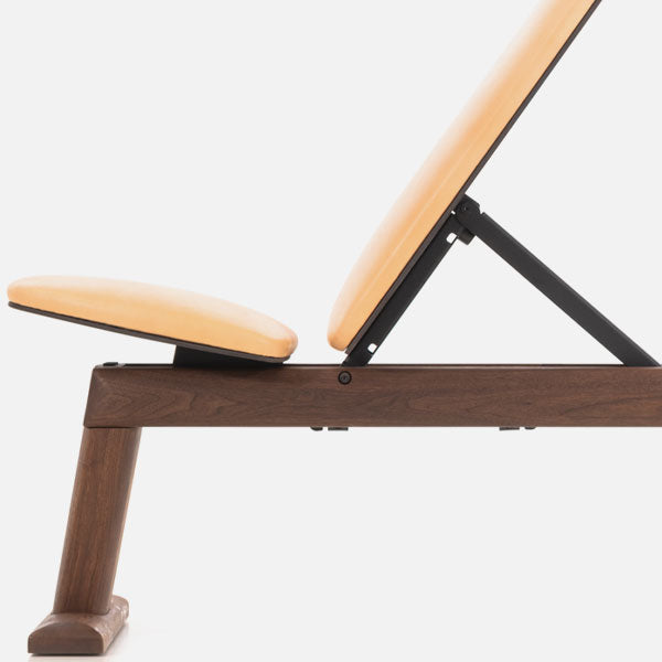 NoHrD Bench - Walnoot (Beige leer)