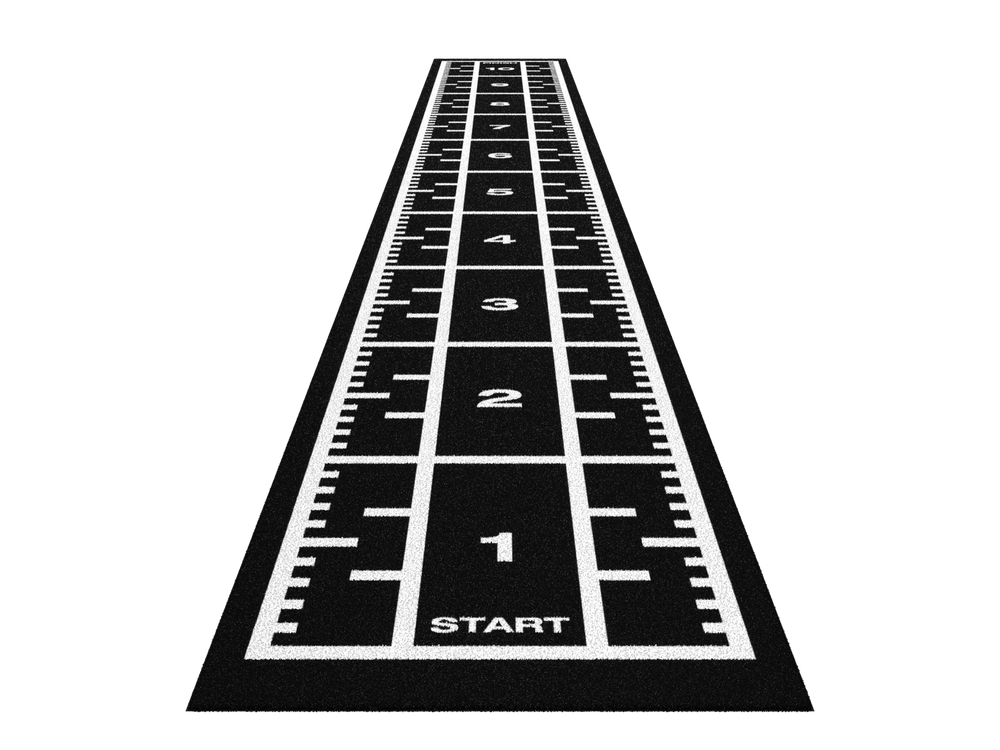 Sprinttrack Premium 10,4 m x 1,33 m - Noir