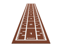 Piste de sprint Premium 10,4 m x 1,33 m - Rouge