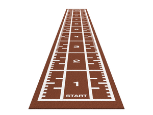 Piste de sprint Premium 10,4 m x 1,33 m - Rouge