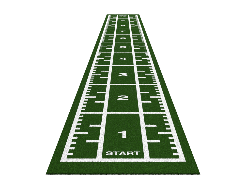 Piste de sprint Premium 10,4 m x 1,33 m - Vert