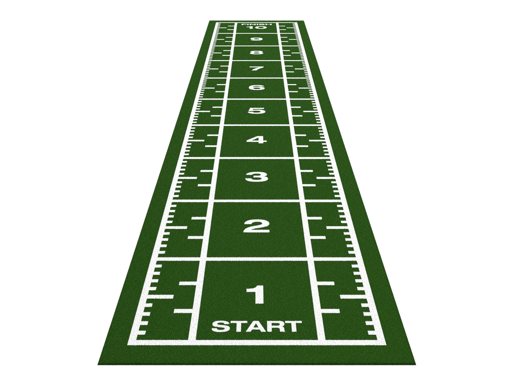 Piste de sprint Premium 10,4 m x 2 m - Vert