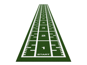 Piste de sprint Premium 15,4 m x 1,33 m - Vert