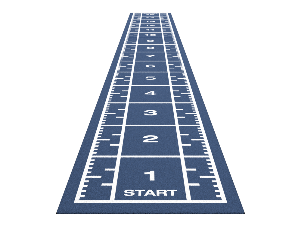 Sprinttrack Premium 15,4 m x 2 m - Bleu