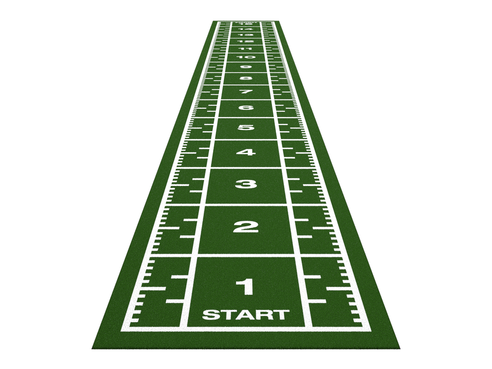 Piste de sprint Premium 15,4 m x 2 m - Vert