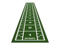 Piste de sprint Premium 15,4 m x 2 m - Vert