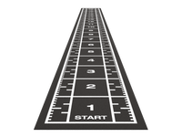 Sprinttrack Premium 20,4 m x 2 m - Anthracite