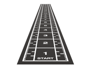 Sprinttrack Premium 20,4 m x 2 m - Anthracite