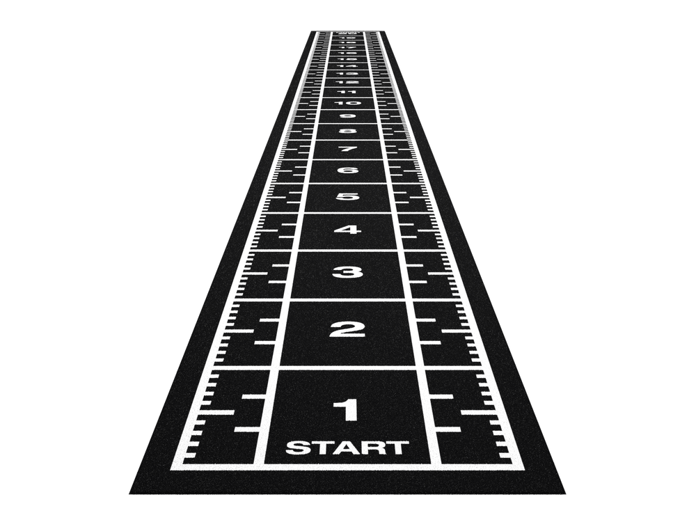 Sprinttrack Premium 20,4 m x 2 m - Noir