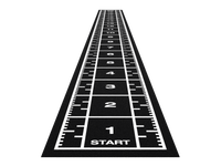 Sprinttrack Premium 20,4 m x 2 m - Noir