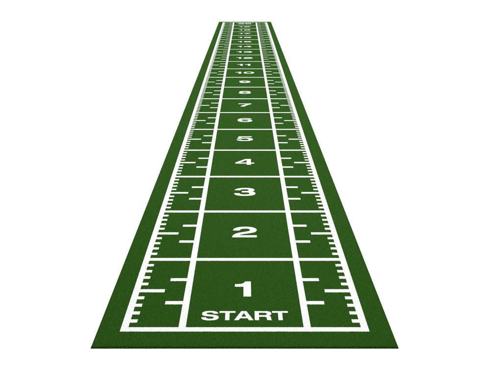 Piste de sprint Premium 20,4 m x 2 m - Vert