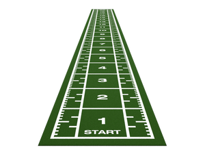 Piste de sprint Premium 20,4 m x 2 m - Vert