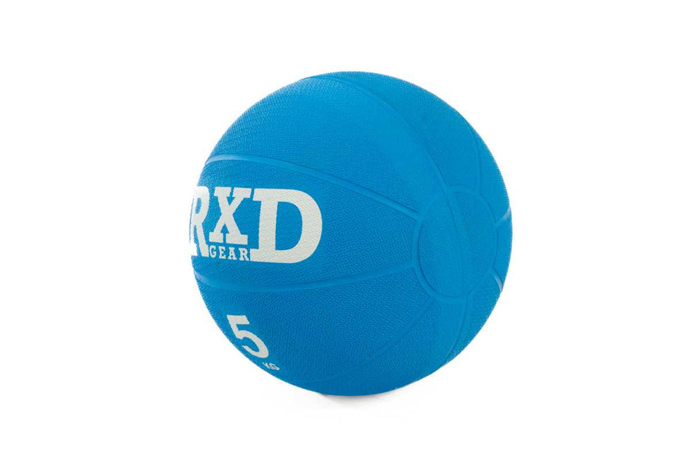 RXD Medicine ball Rubber Blauw 5 kg